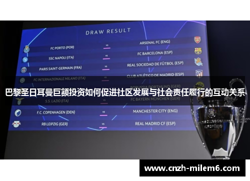 巴黎圣日耳曼巨额投资如何促进社区发展与社会责任履行的互动关系